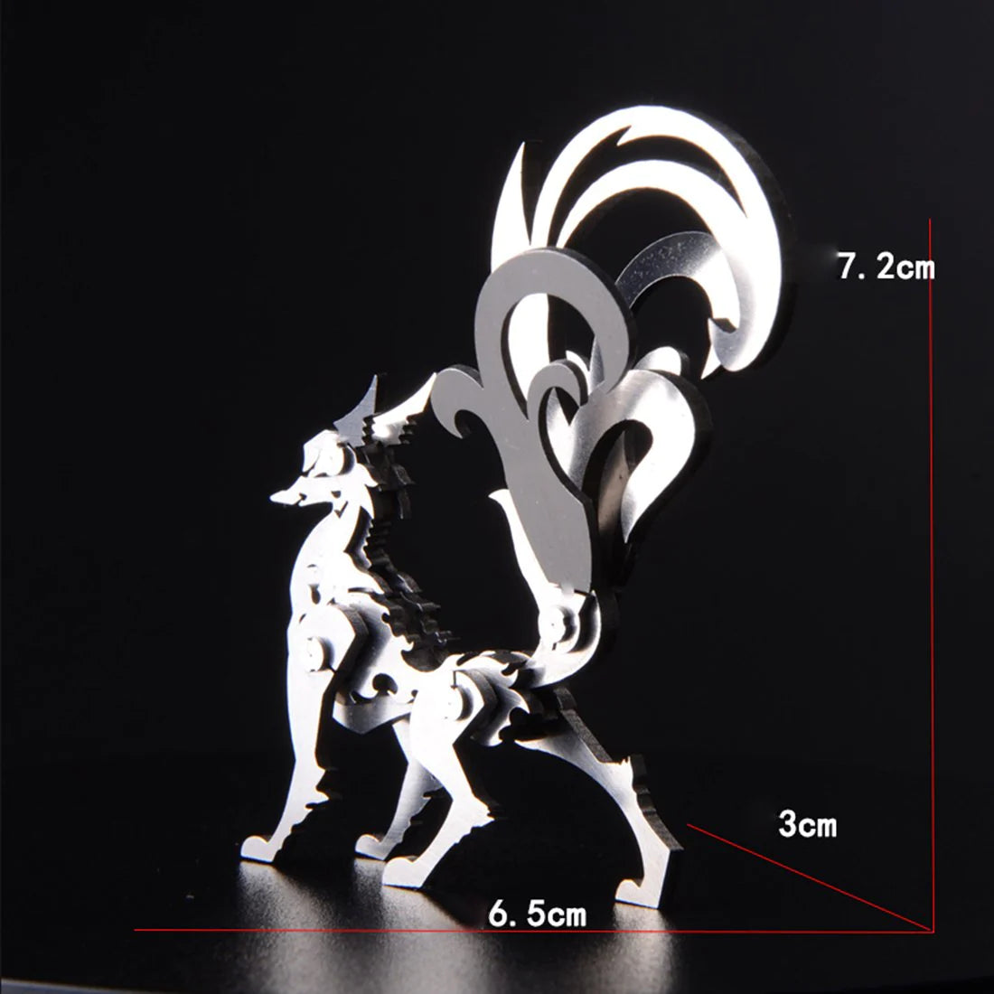 4 in 1 Assembly Model 3D Metal Puzzle Kit(Unicorn + Wolf + Lion + Fox)