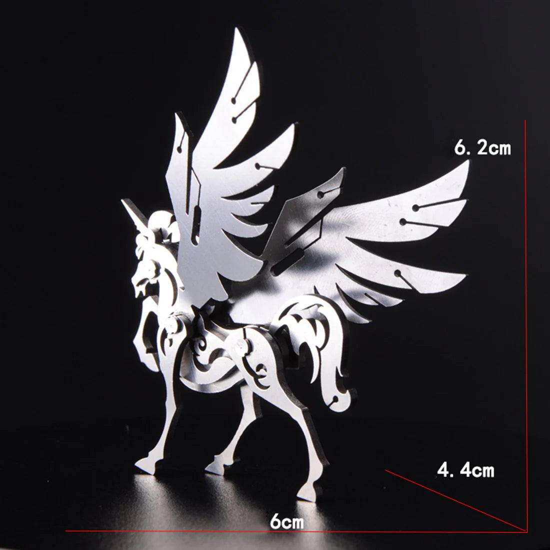 4 in 1 Assembly Model 3D Metal Puzzle Kit(Unicorn + Wolf + Lion + Fox)