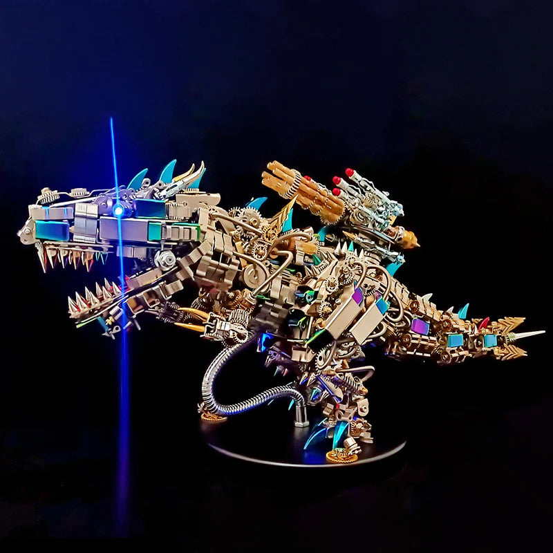 Deluxe Tyrannosaurus Rex Model Steampunk Mechanical Dinosaur Puzzle(1350Pcs)