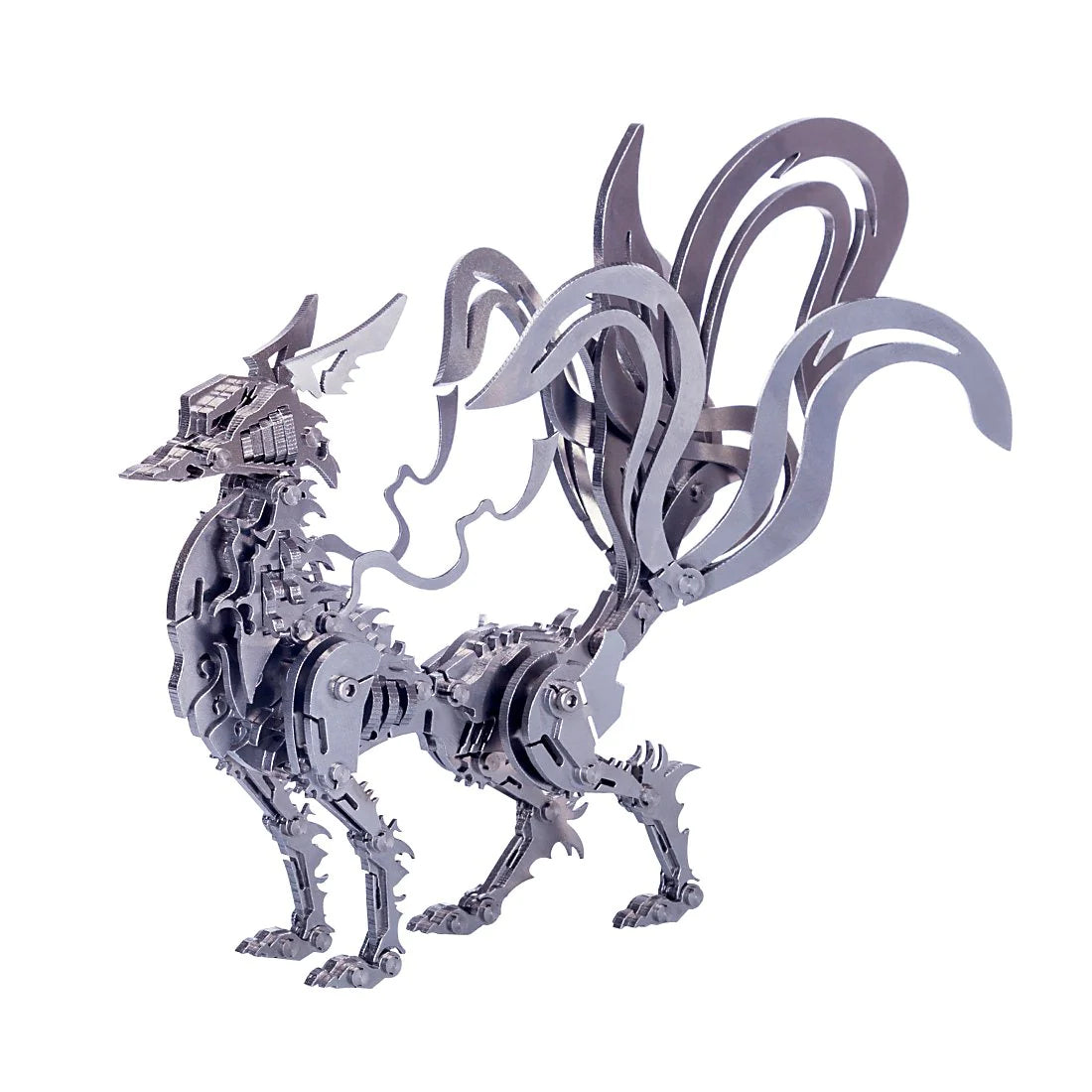 Large Nine-tailed Fox 3D Metal Puzzles Assembly Model