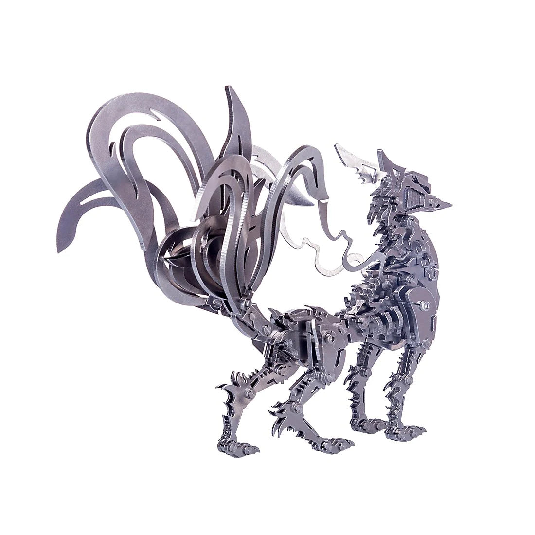 Large Nine-tailed Fox 3D Metal Puzzles Assembly Model