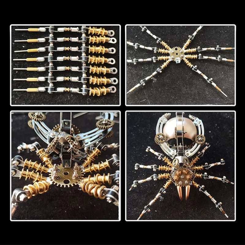 Spider Bluetooth Speaker 3D Metal Puzzles Steampunk DIY Assemble Model Kits(512Pcs)