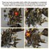 Steampunk Anglerfish with Base 3D Metal Puzzle Lantern Fish Model Kit with Colorful Changing Lights(700Pcs)