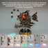 Steampunk Anglerfish with Base 3D Metal Puzzle Lantern Fish Model Kit with Colorful Changing Lights(700Pcs)