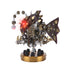 Steampunk Anglerfish with Base 3D Metal Puzzle Lantern Fish Model Kit with Colorful Changing Lights(700Pcs)