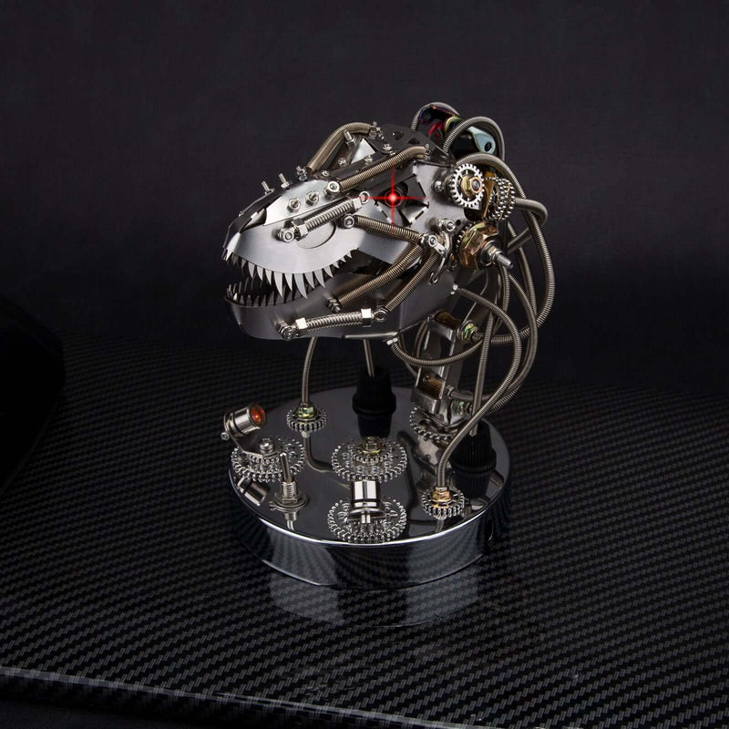 Steampunk T-Rex Skull 3D Metal Puzzle Assembly Kit(200Pcs)