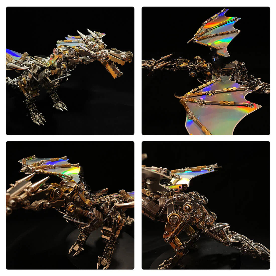 Steampunk Wyvern Flying Dragon 3D Metal Puzzle Model Kit(600Pcs)