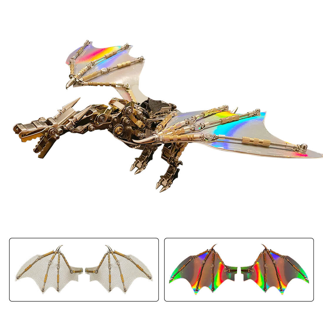 Steampunk Wyvern Flying Dragon 3D Metal Puzzle Model Kit(600Pcs)