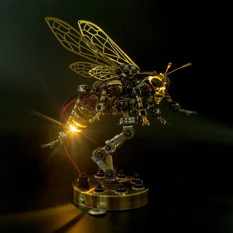 Voice-Activated Mechanical Wasp 3D Metal Model Kit