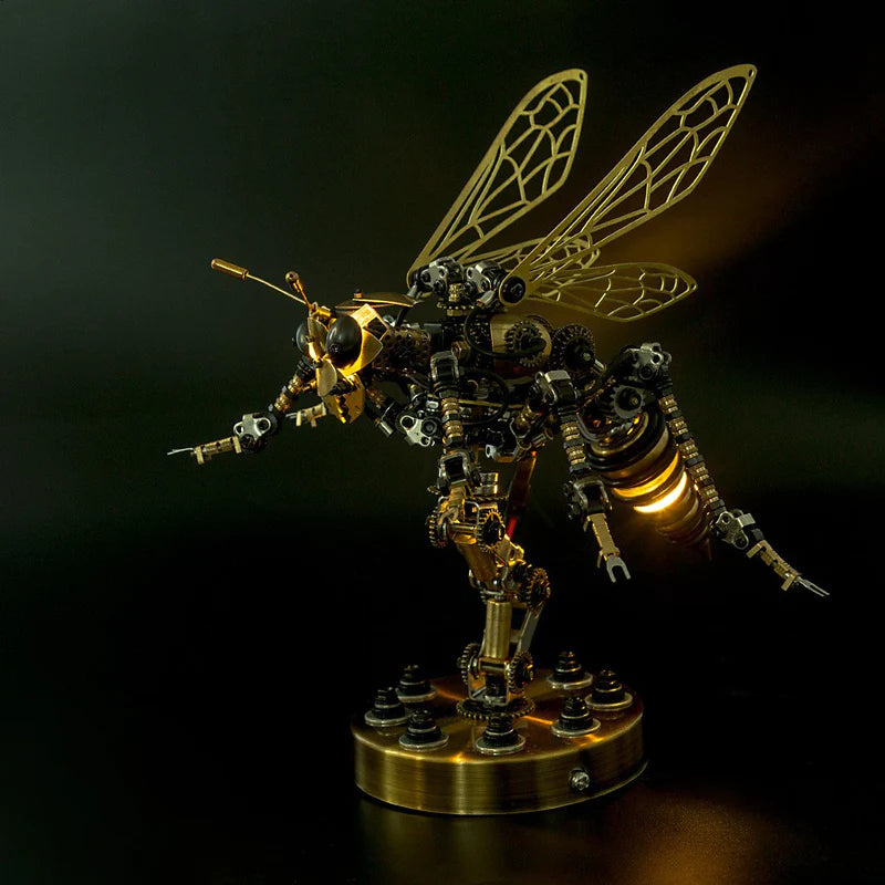 Voice-Activated Mechanical Wasp 3D Metal Model Kit